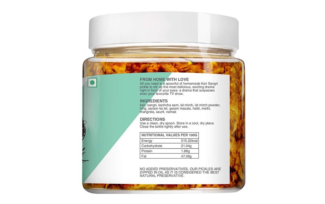Ek Chammach Homemade Pickles - Kair Sangri   Jar  250 grams